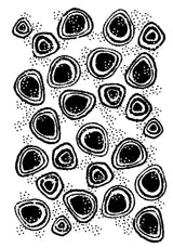 Woodware Clear Singles Spot Background 3.8 in x 2.6 in Stamp