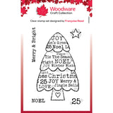 Woodware Clear Singles Tree Wishes 3 in x 4 in stamp Set