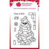Woodware Clear Singles Mummy Gnome 4 in x 6 in Stamp Set