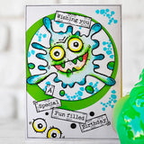 Woodware Clear Singles Blot Monster 4 in x 6 in Stamp Set
