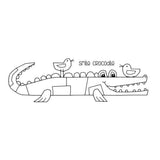 Woodware Clear Singles Smile Crocodile