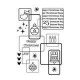Woodware Clear Singles Christmas Squares