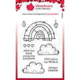 Woodware Clear Singles Rainbow World 4 in x 6 in Stamp