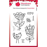 Woodware Clear Singles Blooming 4 in x 6 in Stamp
