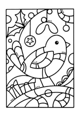Woodware Clear Singles Robin Panel 4 in x 6 in Stamp