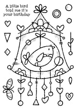 Woodware Clear Singles Wire Birdhouse 4 in x 6 in Stamp