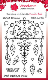 Woodware Clear Singles Garden Dream Catcher 4 in x 6 in Stamp