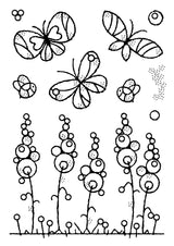 Woodware Clear Singles Garden Border 4 in x 6 in Stamp