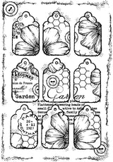 Woodware Clear Singles Nine Tags 4 in x 6 in Stamp