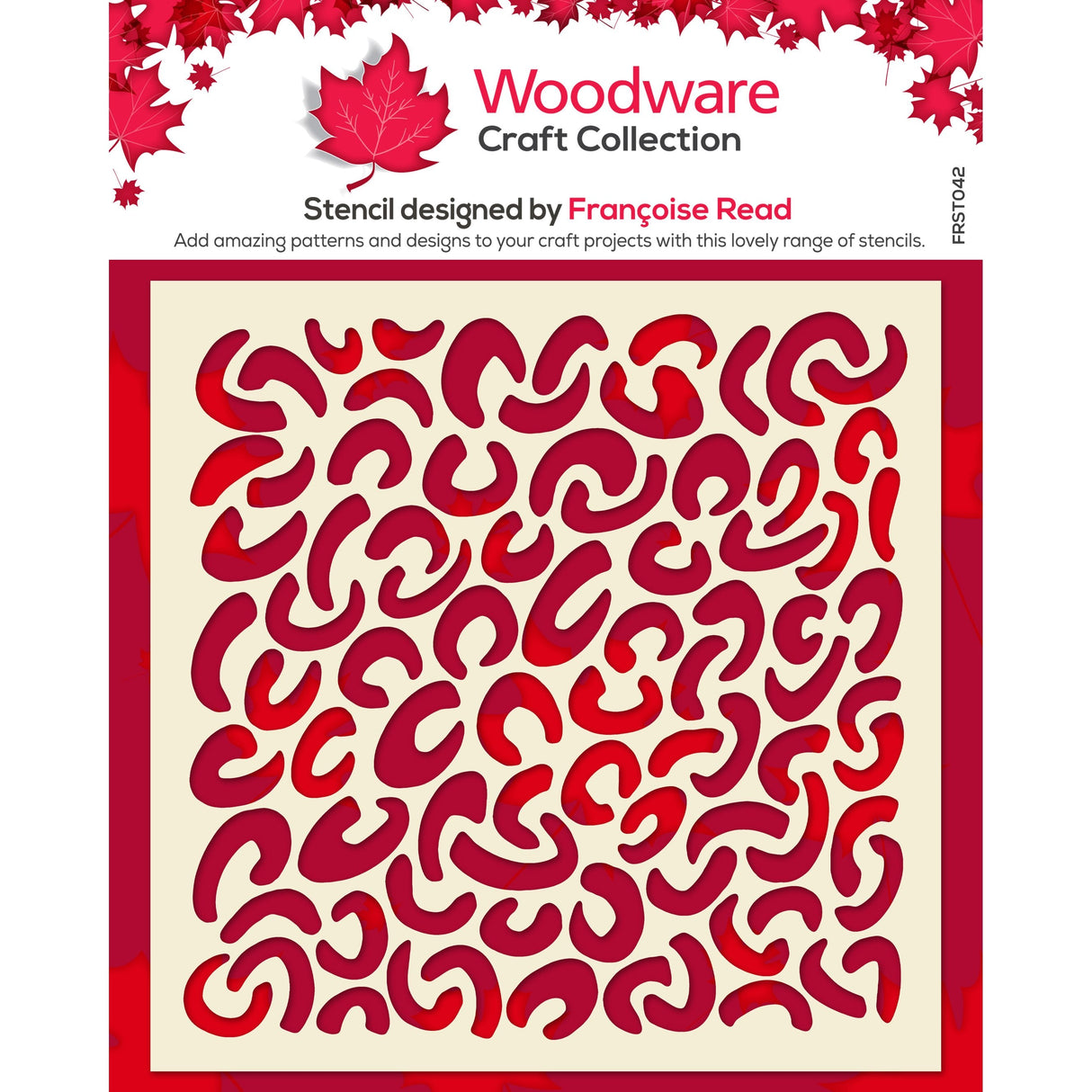 Woodware Faux Leopard 6 in x 6 in Stencil