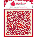 Woodware Faux Leopard 6 in x 6 in Stencil
