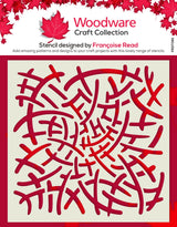 Woodware Tangled 6 in x 6 in Stencil