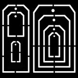 Woodware tag Templates 6 in x 6 in Stencil