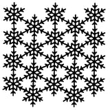 Woodware Snowflake Screen 6 in x 6 in Mask