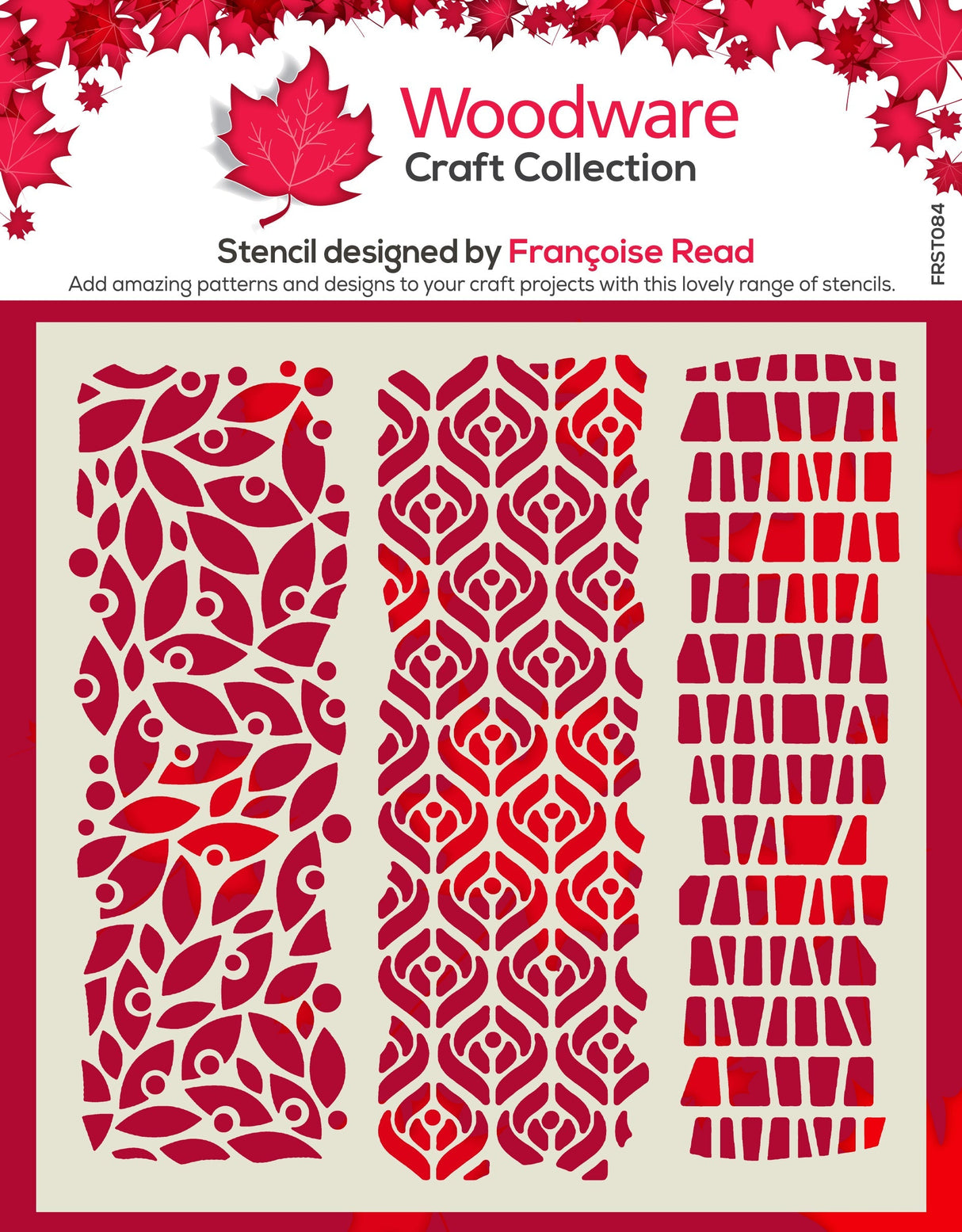 Woodware Mezzo 6 in x 6 in Stencil