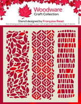 Woodware Mezzo 6 in x 6 in Stencil