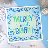 For the Love of Masks - Festive Lights Frame & Sentiment