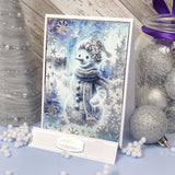 For the Love of Masks - Twinkling Snowflakes Frame & Sentiment