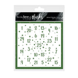 For the Love of Masks - Advent Calendar Numbers
