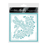 For the Love of Masks - Nature's Garden Centrepiece - Dragonfly