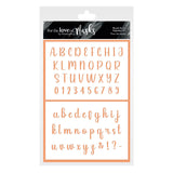 For the Love of Masks - Brush Script Alphabet Set