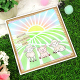 For the Love of Stamps - Lovely Lambs & Pigs