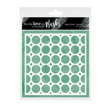For the Love of Masks - Ink & Twist - Circular Tile