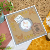 For the Love of Stamps - Cheery Cow & Chickens