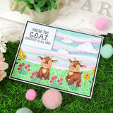 For the Love of Stamps - Happy Horse & Goats