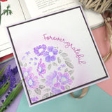 For the Love of Stamps - A Circle of Anemones