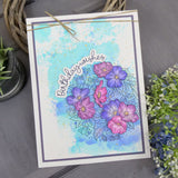 For the Love of Stamps - A Circle of Anemones