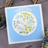 For the Love of Stamps - A Circle of Anemones