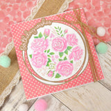 For the Love of Stamps - A Circle of Roses