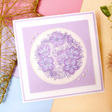 For the Love of Stamps - A Circle of Christmas Roses