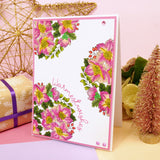 For the Love of Stamps - A Circle of Christmas Roses