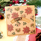 For the Love of Stamps - A Circle of Poinsettias