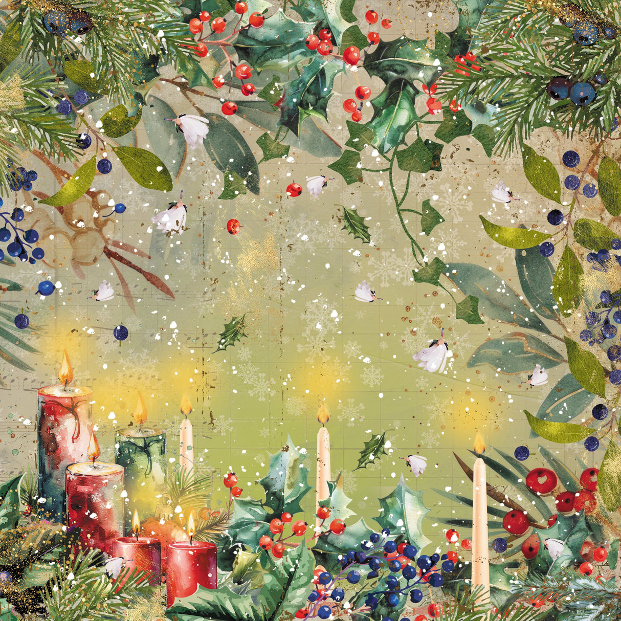 Christmas by Candlelight 6” x 6” Paper Pad