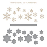 Glimmering Snowflakes Hot Foil Plate & Die Set  from the Bibi's Snowflakes Collection by Bibi Cameron
