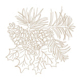 Winter Bough Hot Foil Plate from the Snow Garden Collection by Susan Tierney-Cockburn