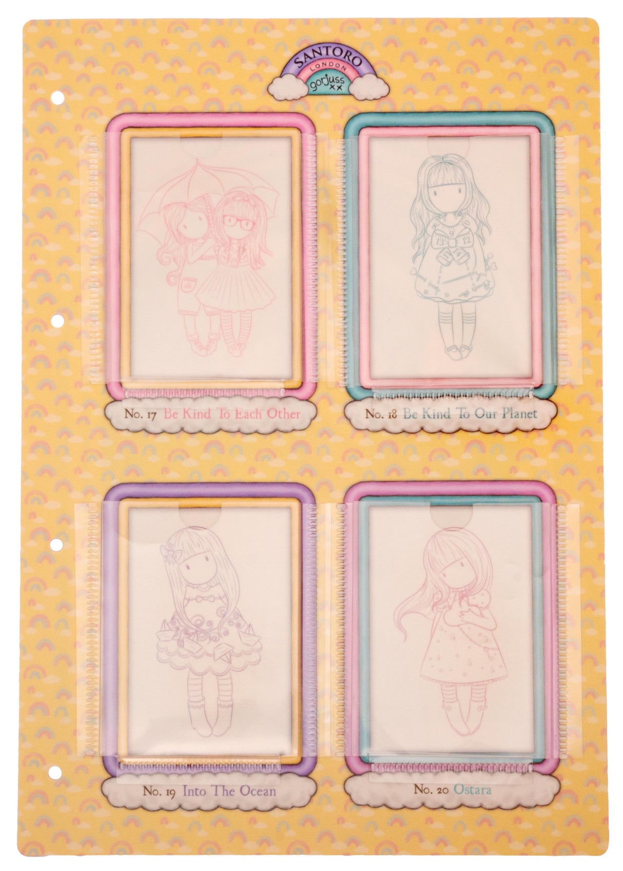 SAN Storage Sheet Gorjuss - Be Kind no. 17-20 205x297x4mm 1 PC nr.05