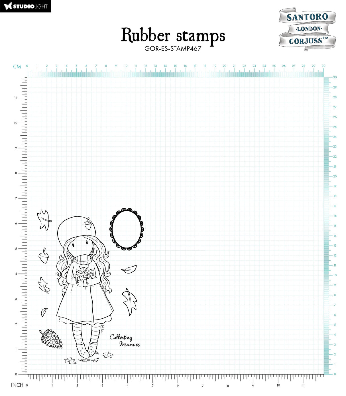 GOR Cling Stamp Collecting Memories Essentials 120x170x5mm 10 PC nr.467
