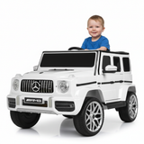 12V Mercedes Benz AMG G63 Luxury 1-Seater SUV W/ Rubber Wheels, Music Player & RC