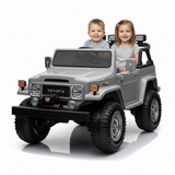 24V Toyota Premium 4x4 2-Seater Ride-On Truck W/ Rubber Wheels, Music Player & RC
