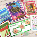 Foiled Edge Card Blanks & Envelopes Megabuy - Brights Edition