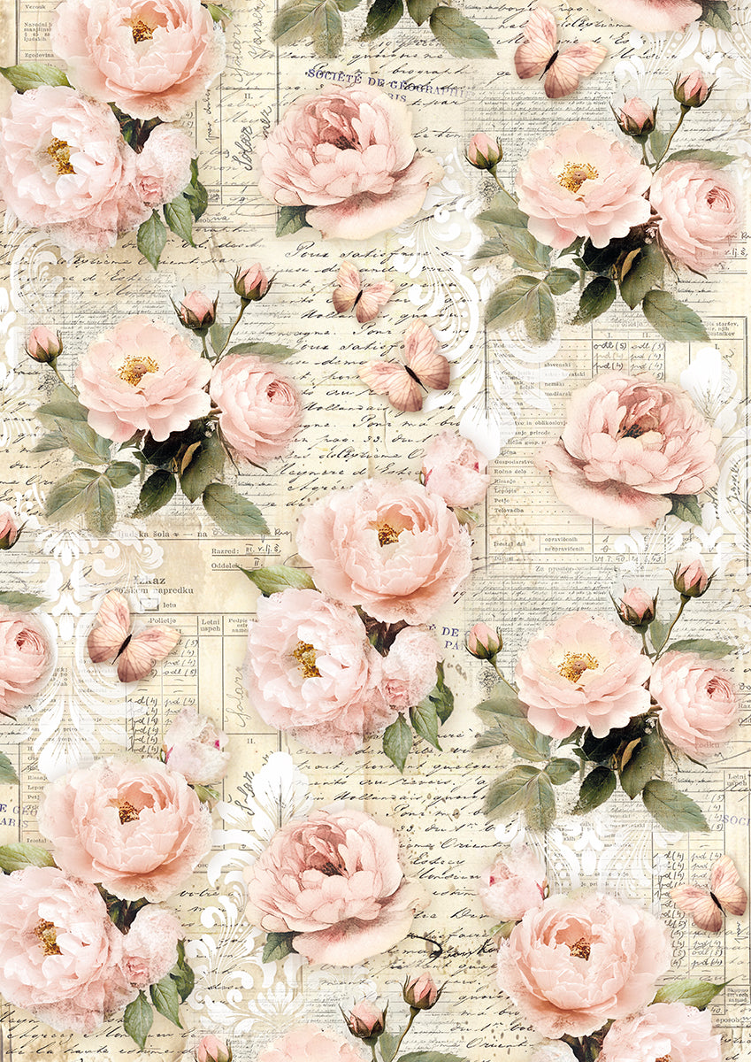 Tissue Paper A4 6/Pkg A Timeless Love