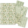 Tissue Paper A4 6Pkg Elysium featuring floral patterns and decorative designs for creative projects.