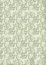 Tissue Paper A4 6Pkg Elysium in elegant floral green pattern for DIY and home decor projects.
