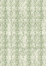 Tissue Paper A4 6Pkg Elysium decorative craft paper featuring floral pattern in soft green hue.