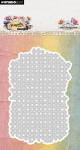 HE Cutting Die Grid Background Dragonfly Dreams 56.5x94x1mm 1 Pieces