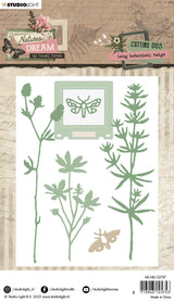 HEN Cutting Dies Long Botanical Twigs Natures Dream 103x142x1mm 8 PC nr.707